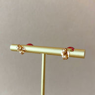 Red Ball Earrings
