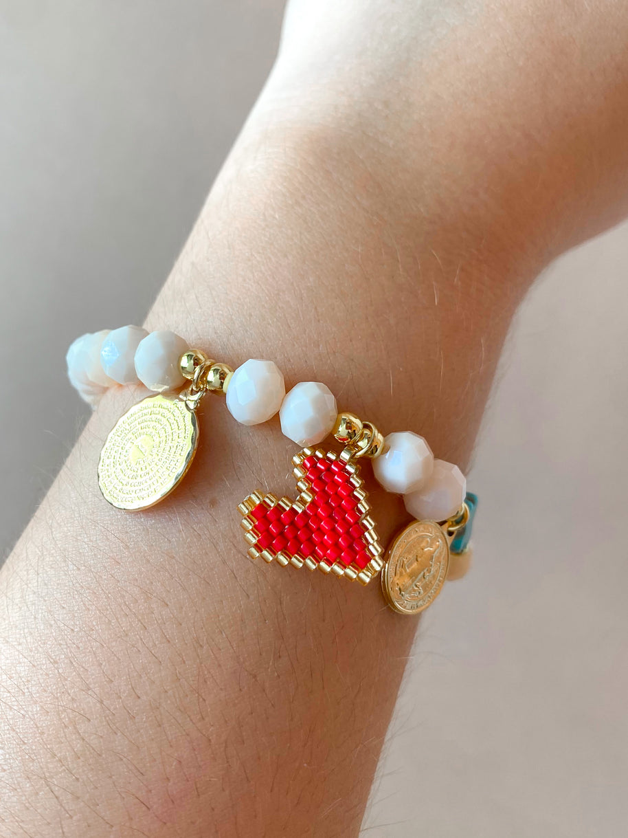 2 Styles of St Benedict, Cross and Faith Charms Bracelets