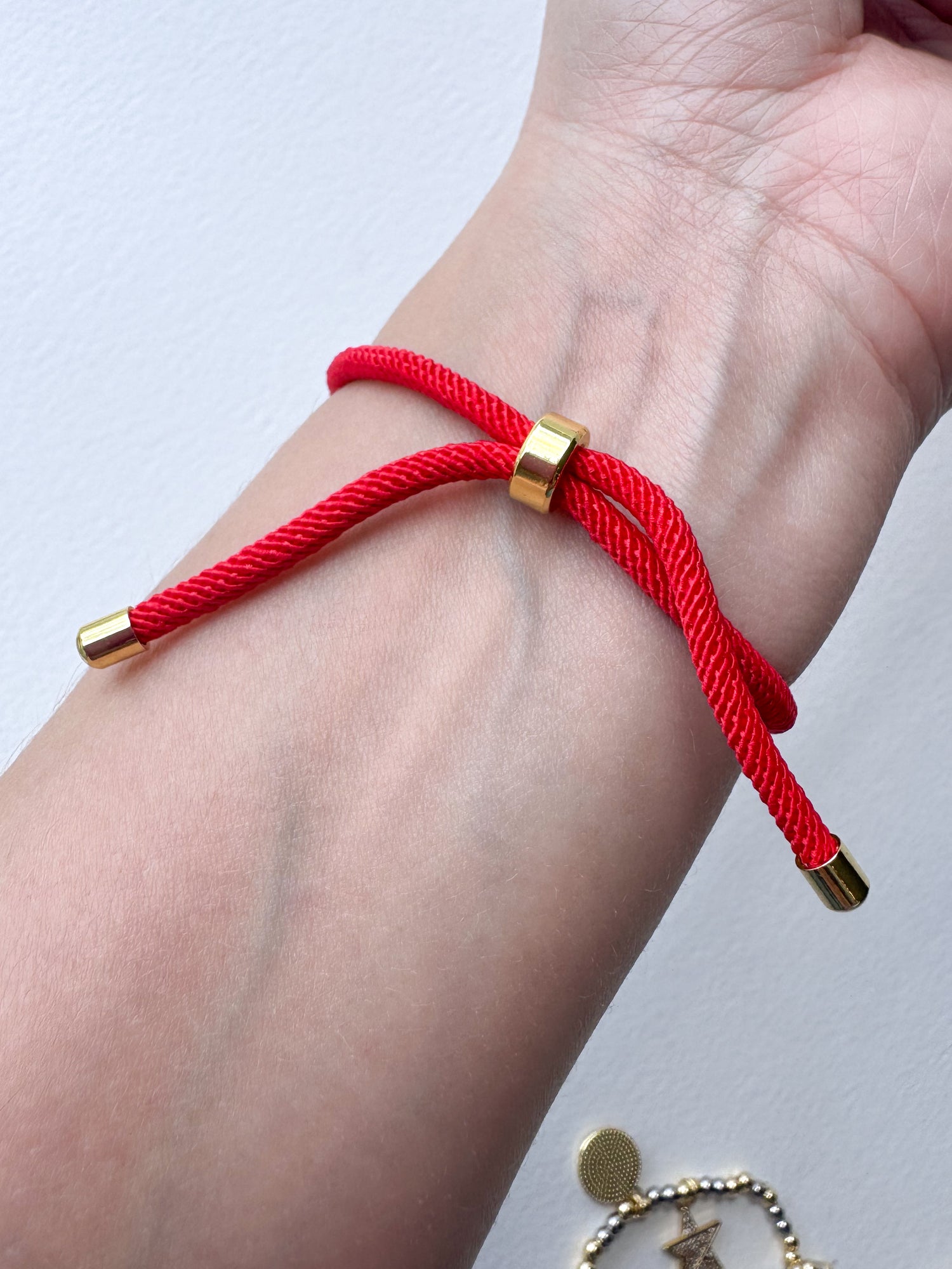 Red Evil Eye Adjustable Bracelet