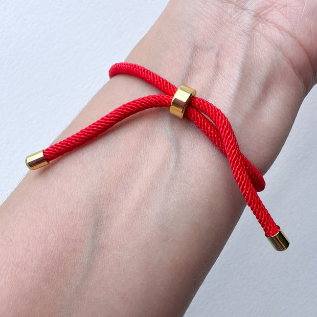 Red Evil Eye Adjustable Bracelet