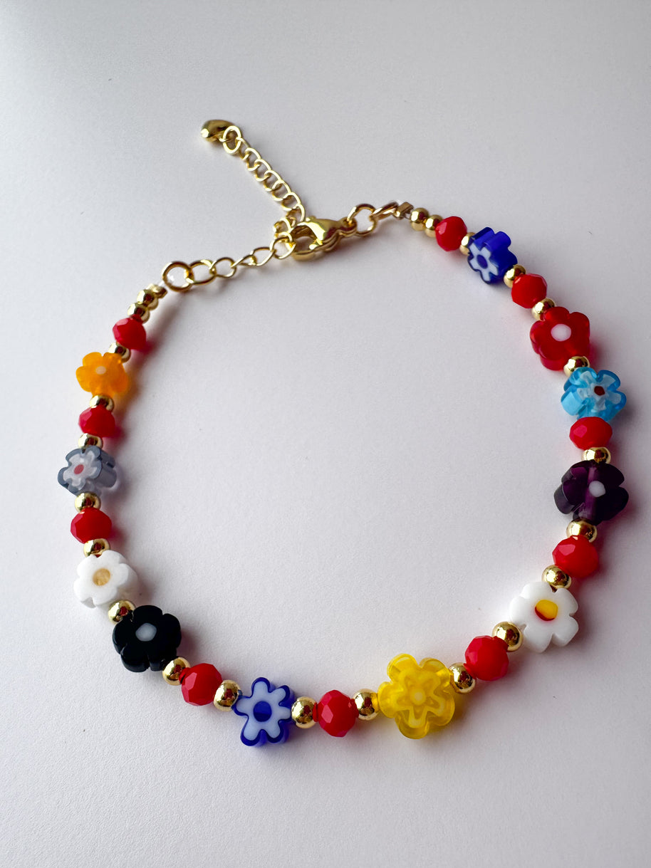 Colorful Flowers Bracelet