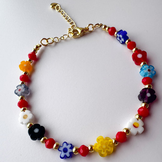 Colorful Flowers Bracelet