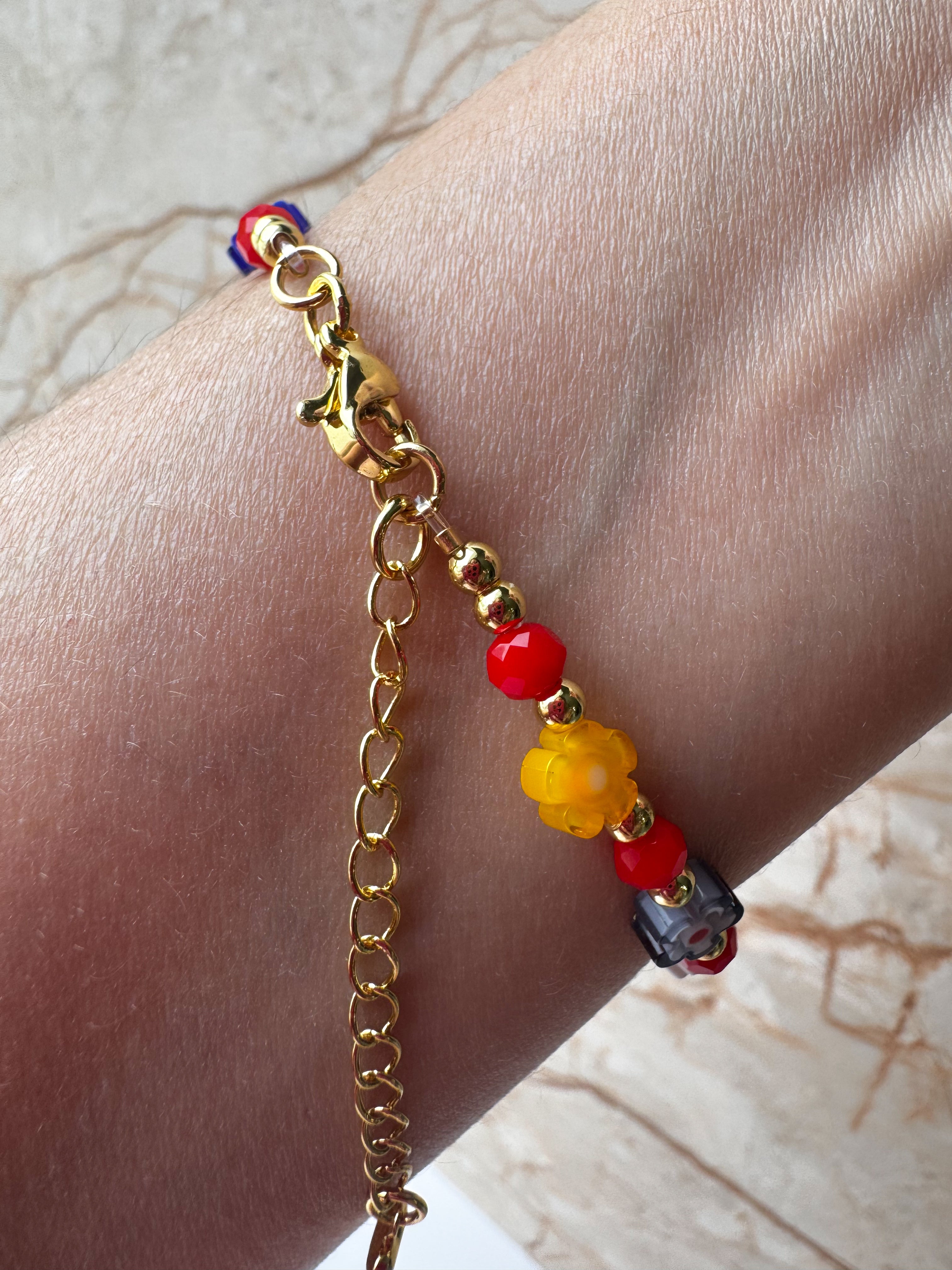 Colorful Flowers Bracelet