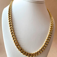 Golden Big Links Men Large Steel Necklace