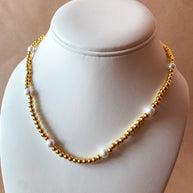 Little Balls and Pearls Pattern Necklace