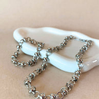 Silver Links Steel Necklace or Bracelet