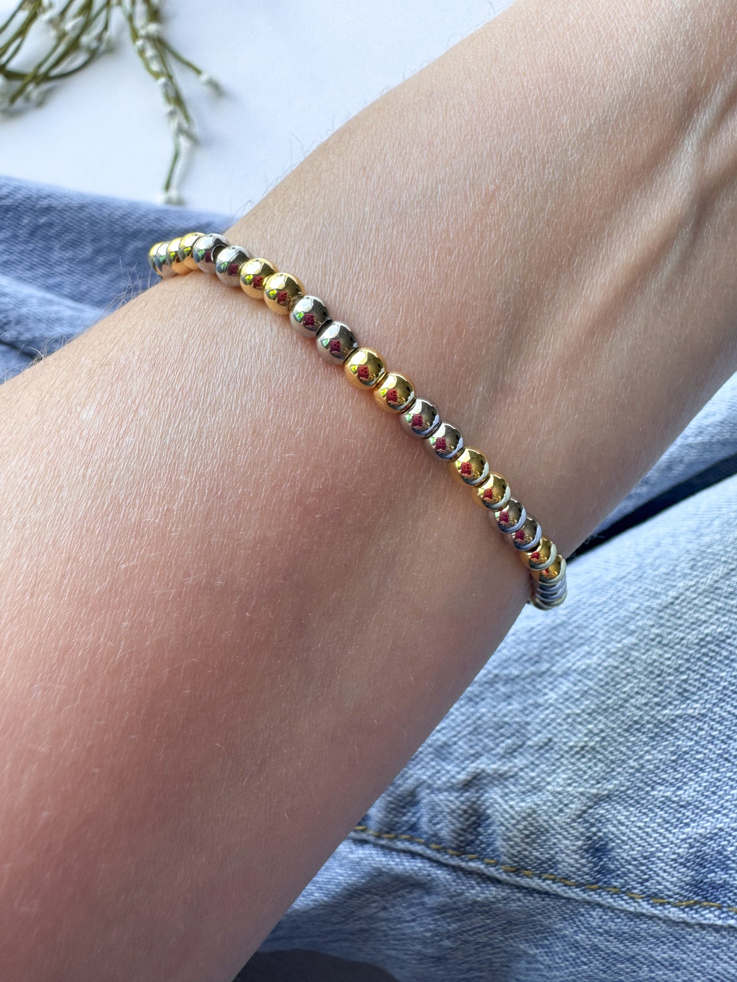 Airplane + ⭐️ & Heart 🤍 Elastic Bracelet