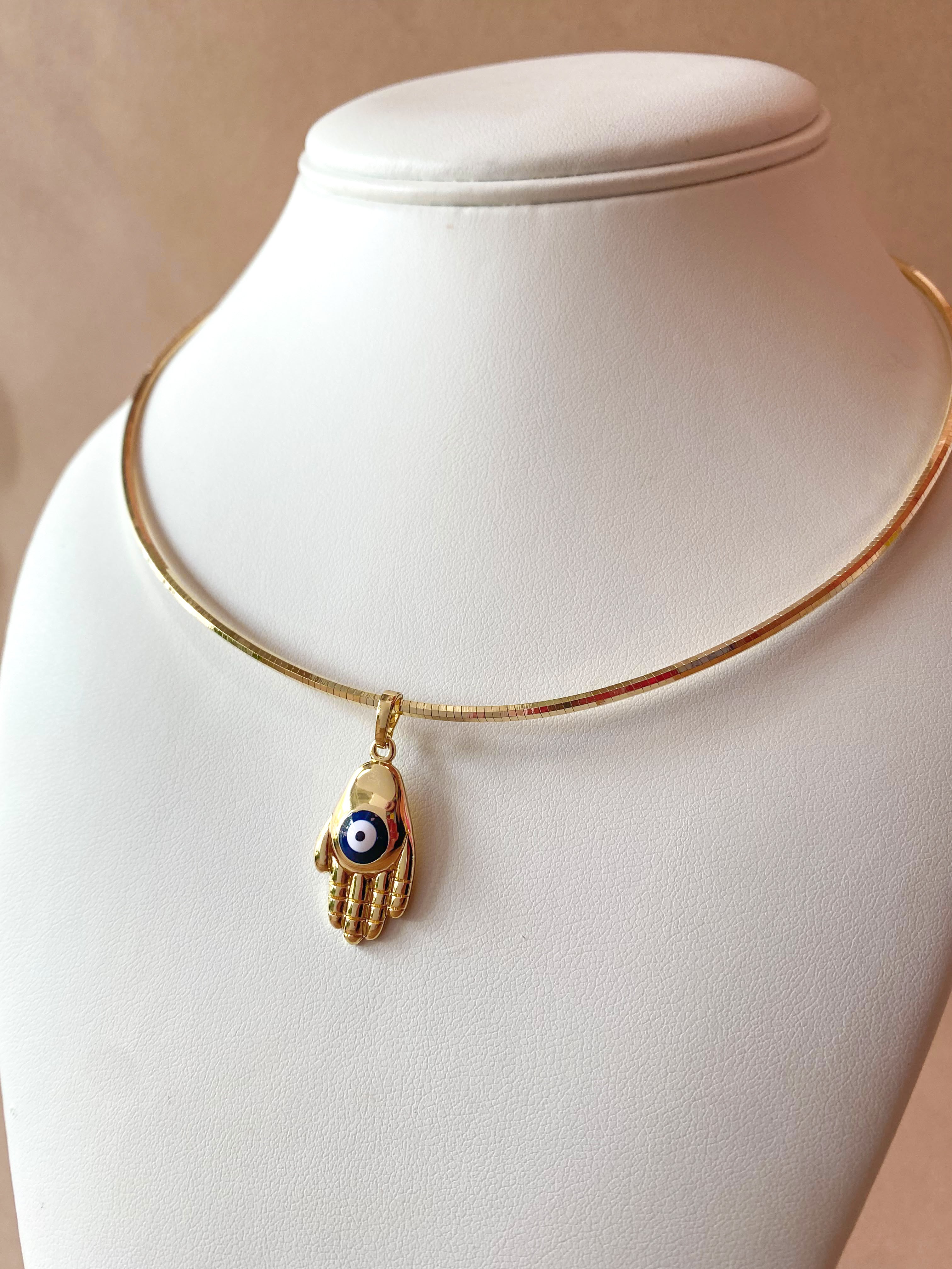 Hamsa with Evil Eye Choker Necklace