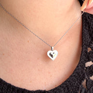 Silver Heart Steel Necklace