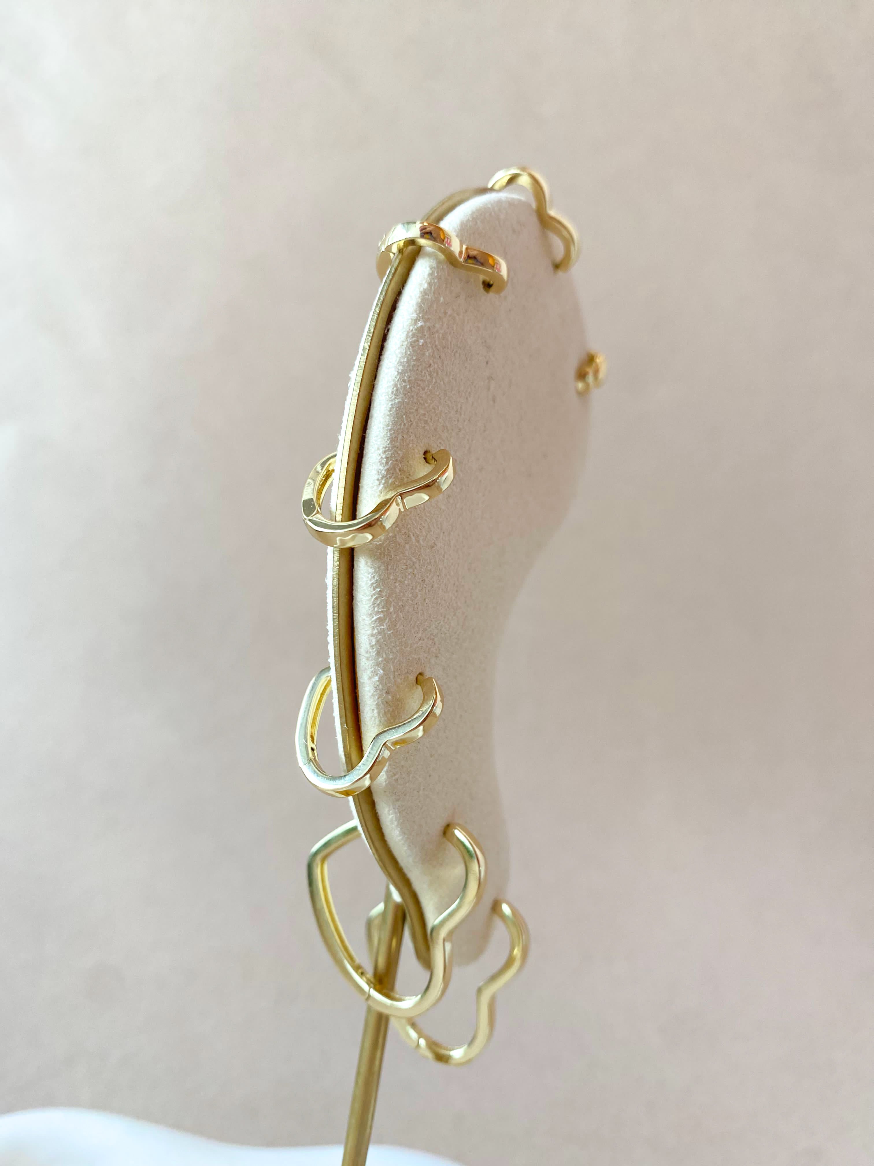 Big, Medium and Little Heart Silhouette Hoops