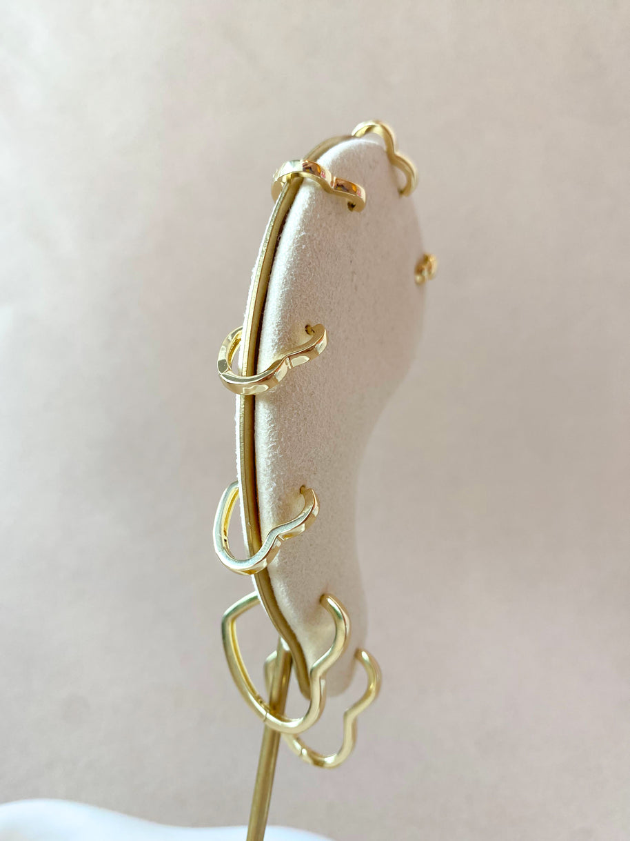 Big, Medium and Little Heart Silhouette Hoops