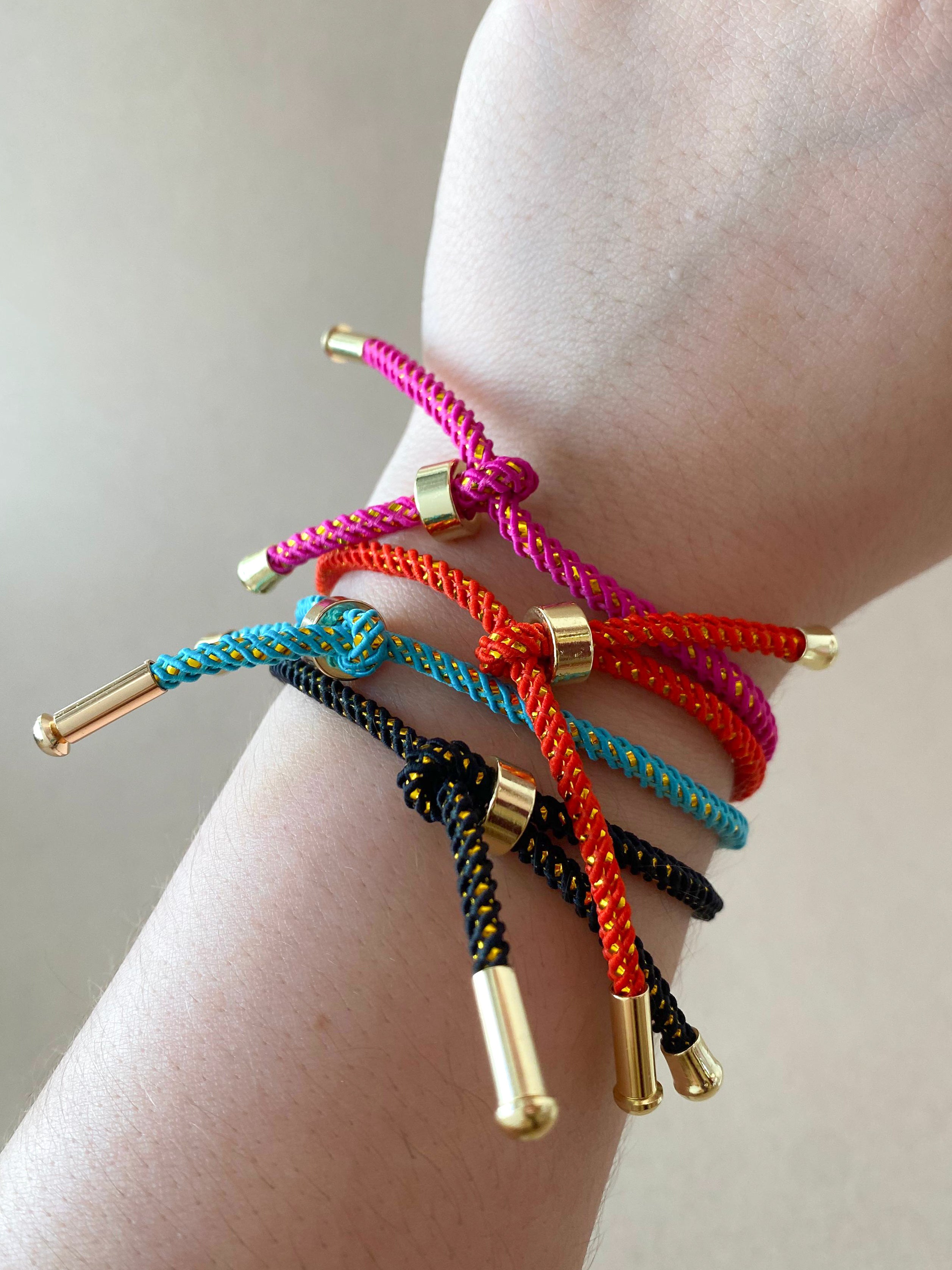 Adjustable Multicolor Plain Bracelets