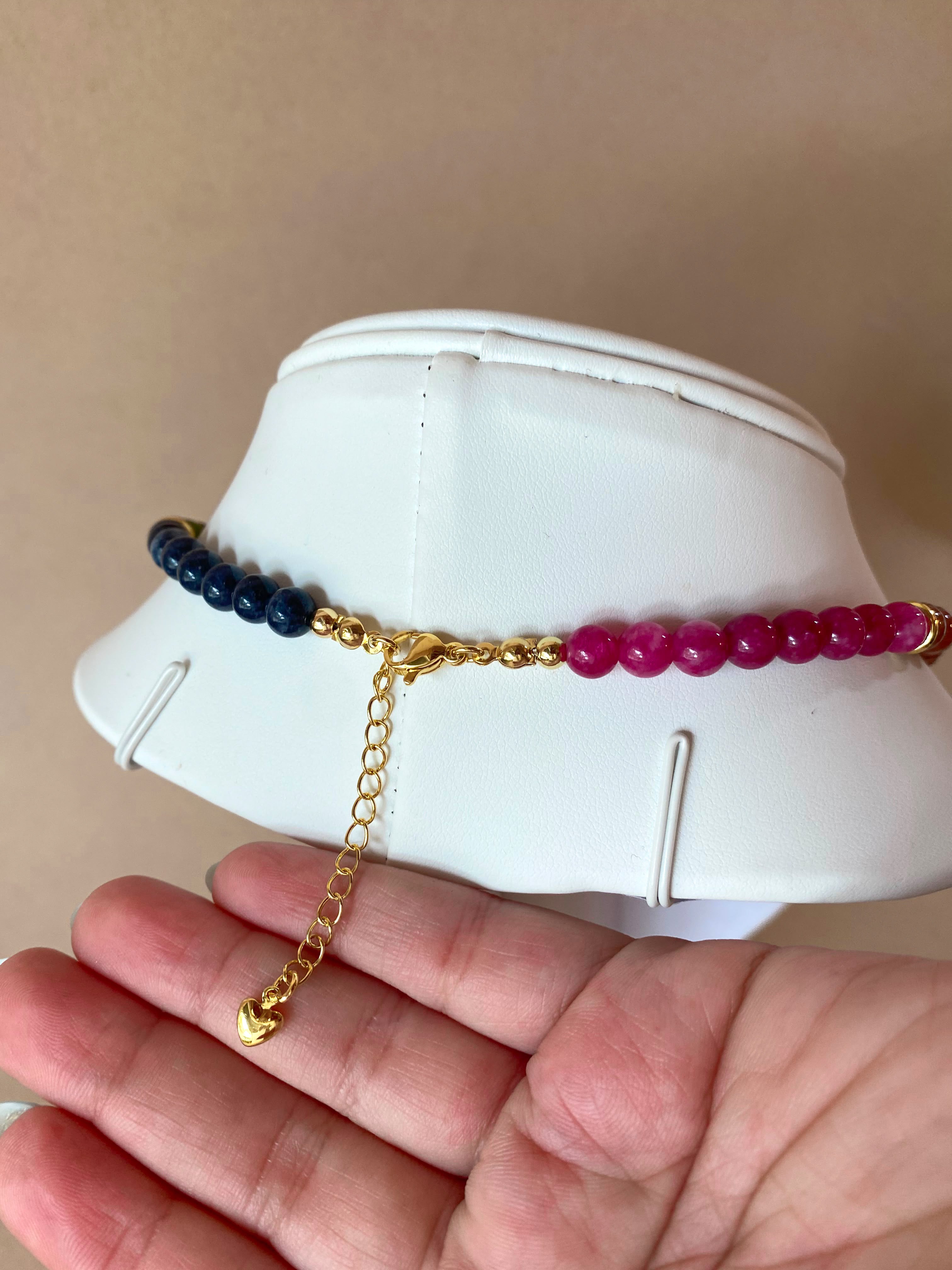 Dark Multicolor Beads Necklace