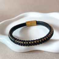 3 Different Styles of Men Leather Bracelets
