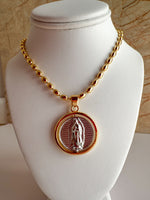 Load image into Gallery viewer, Cadena Guadalupe Silver &amp; Gold
