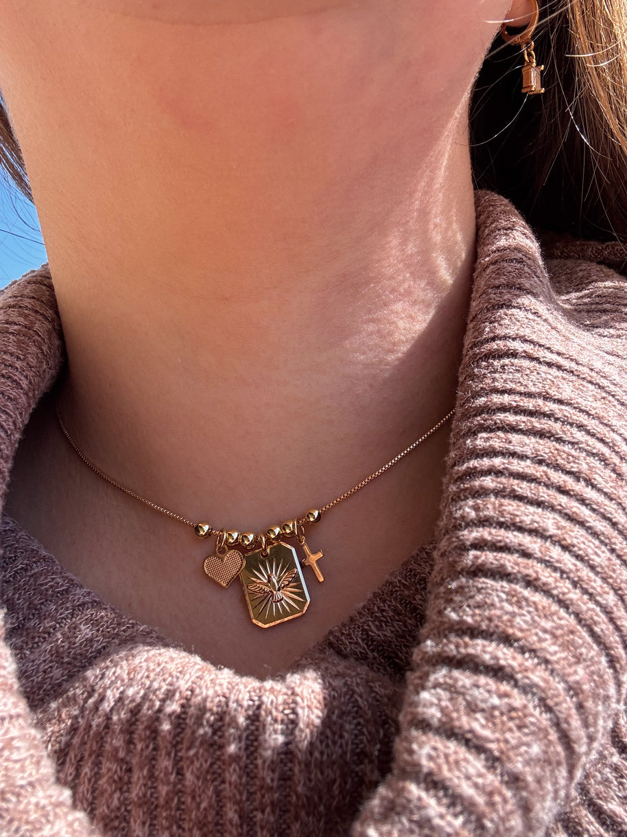 Holy Spirit Golden Necklace