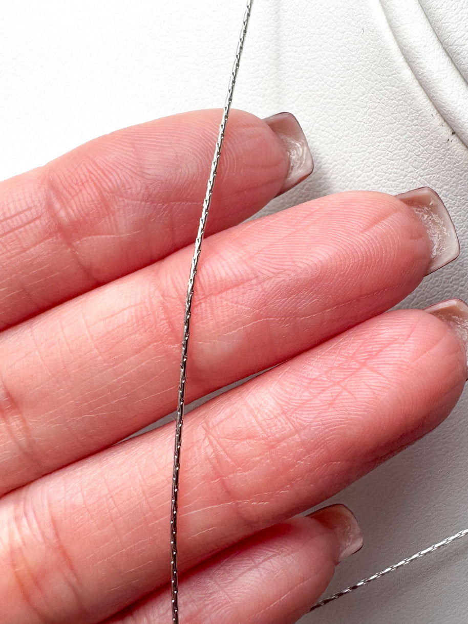 Pearl & Crystal Silver Necklace