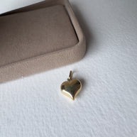 Bombom Heart 14K Solid Gold Charm