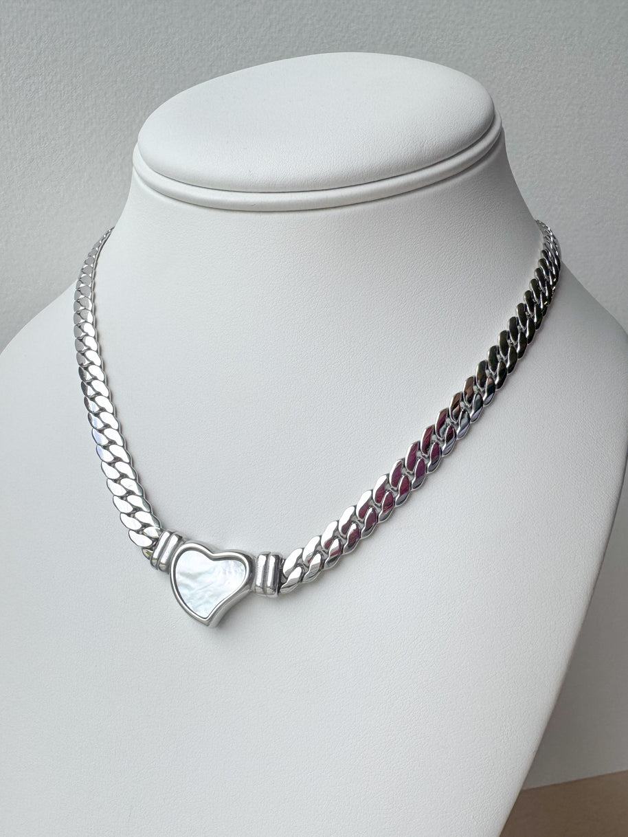 Silver Steel Style Necklace