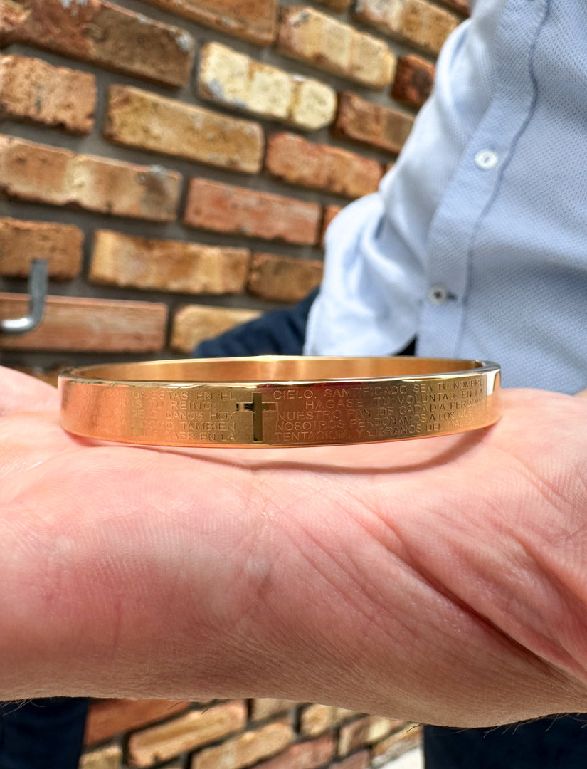 Gold Our Father Bracelet