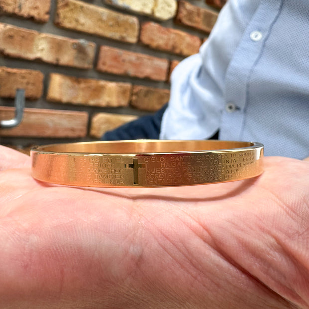 Gold Our Father Bracelet