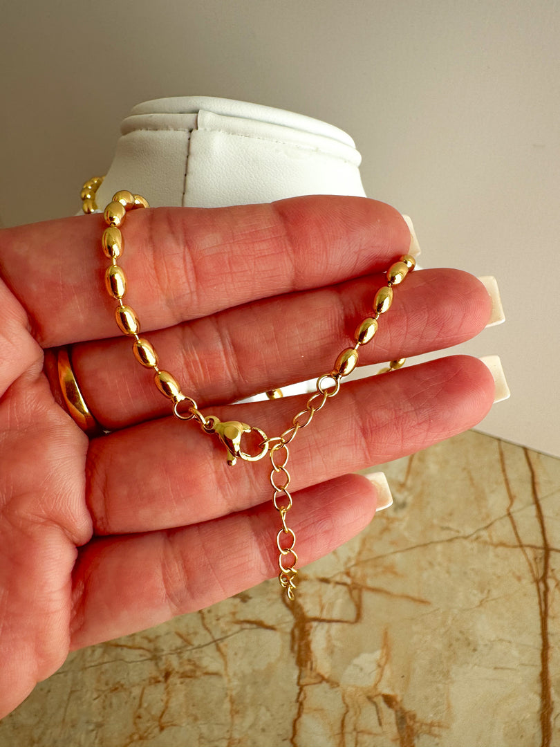 Cadena Guadalupe Silver & Gold