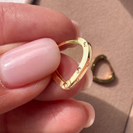 Argollas Italianas tachuela 18K