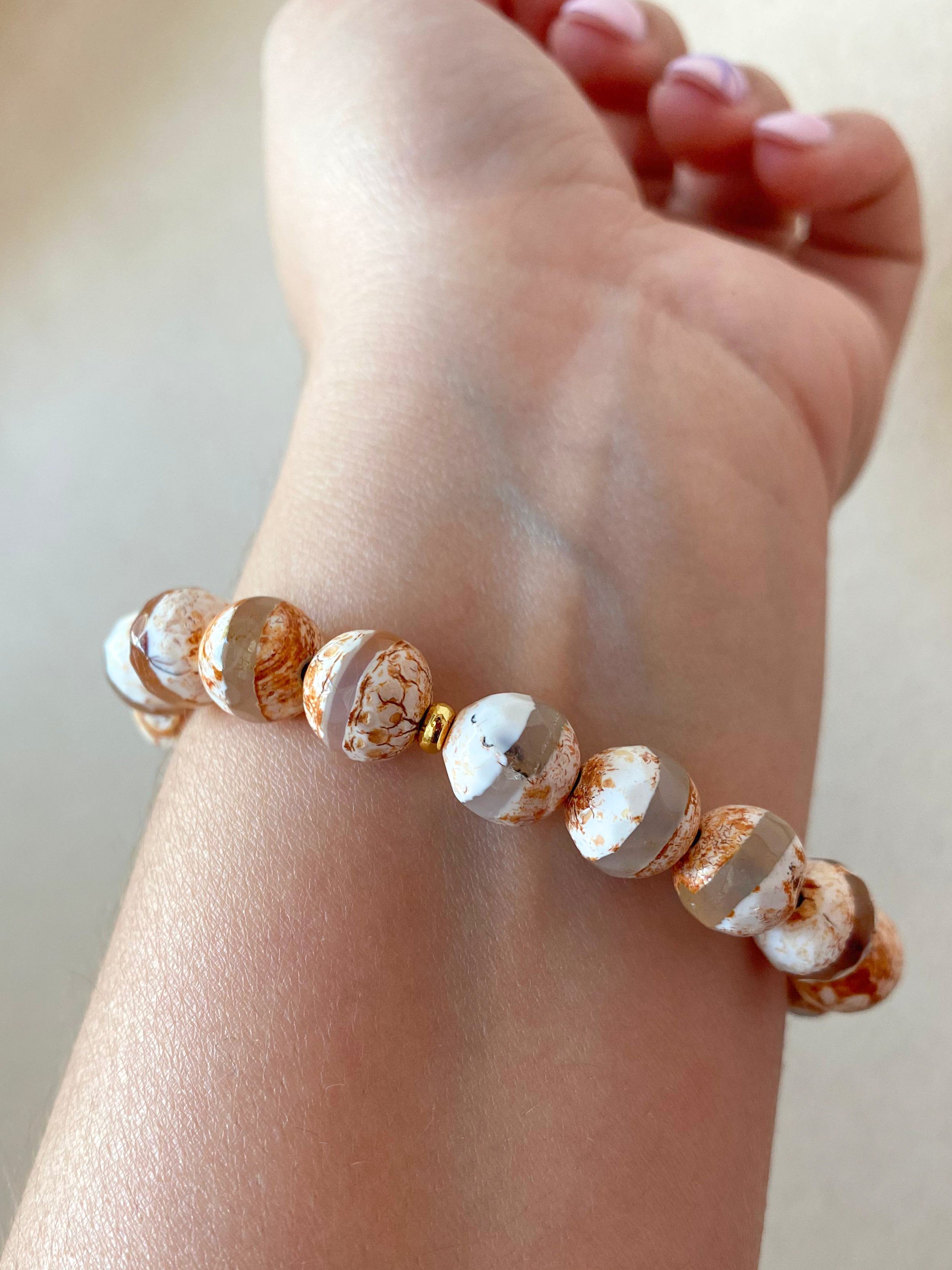 Medium Ball Beads Elastic Bracelet