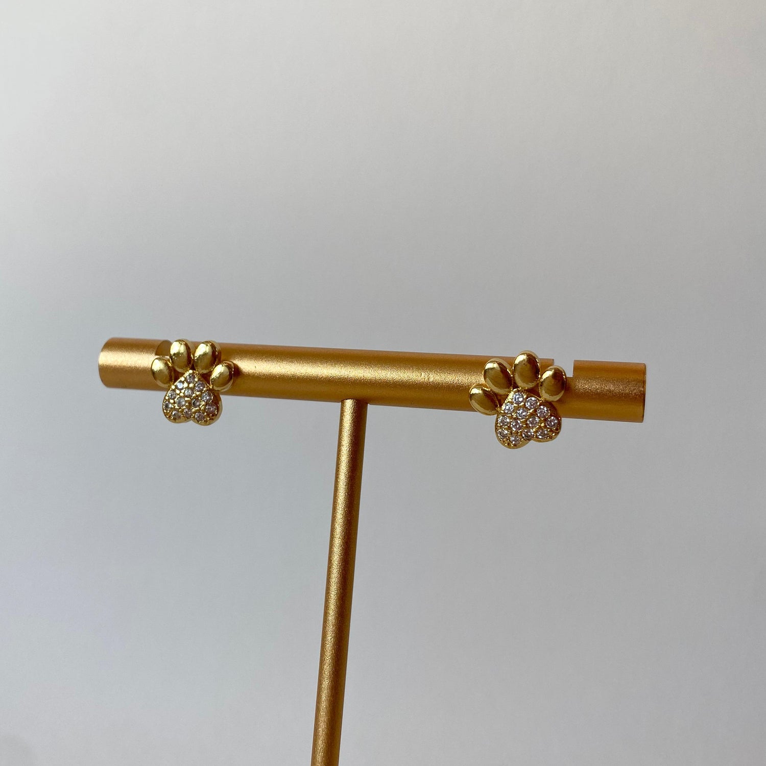 Golden and Shiny Paw 🐾 Earrings