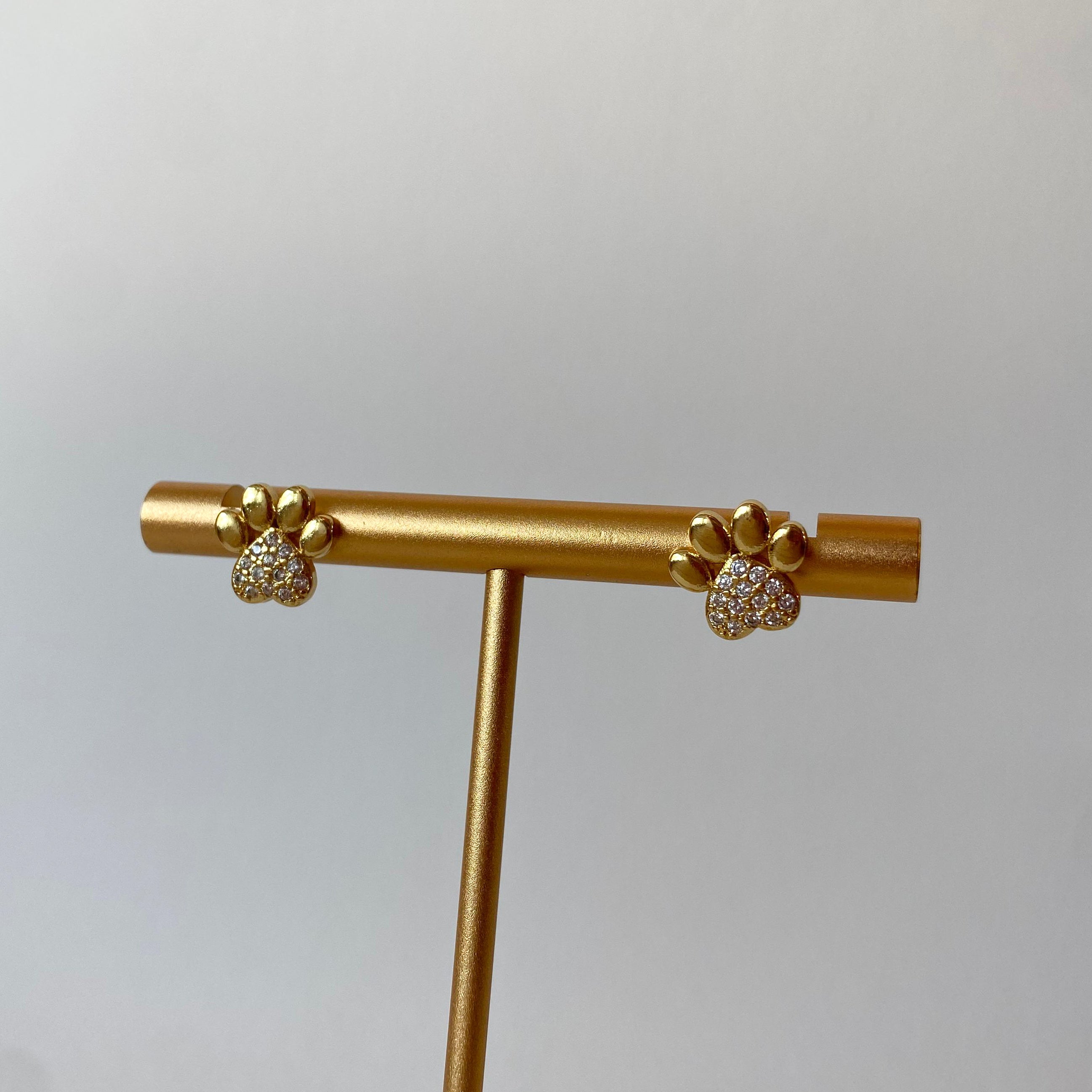 Golden and Shiny Paw 🐾 Earrings