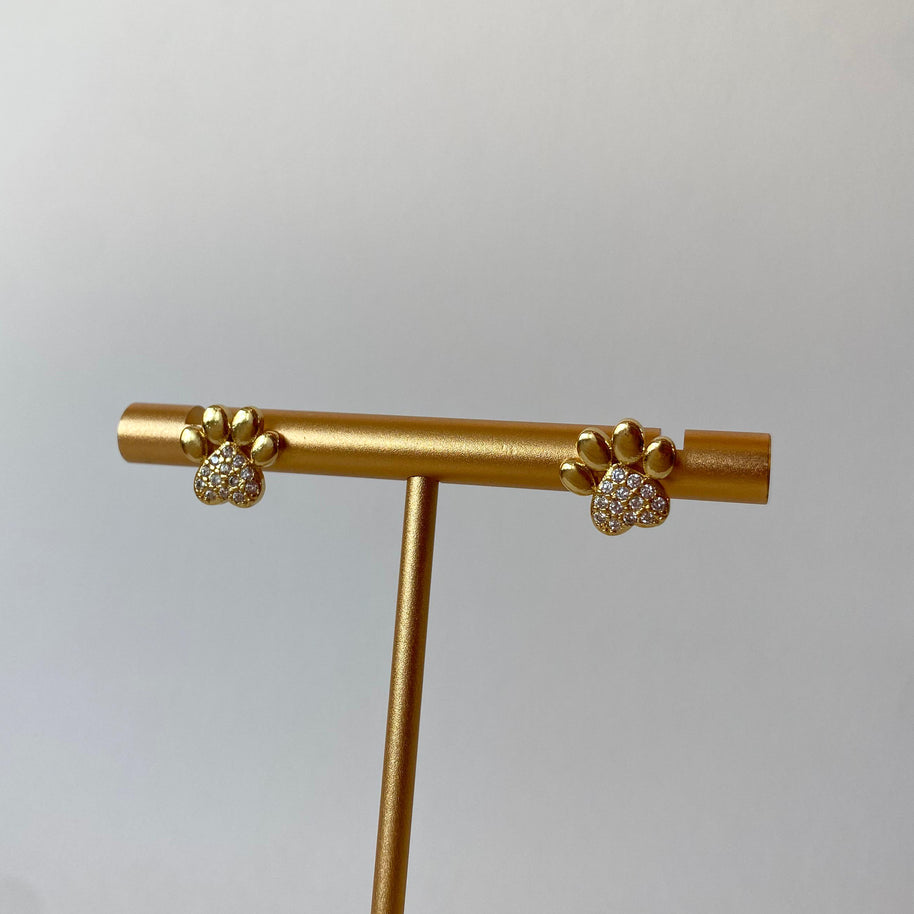 Golden and Shiny Paw 🐾 Earrings