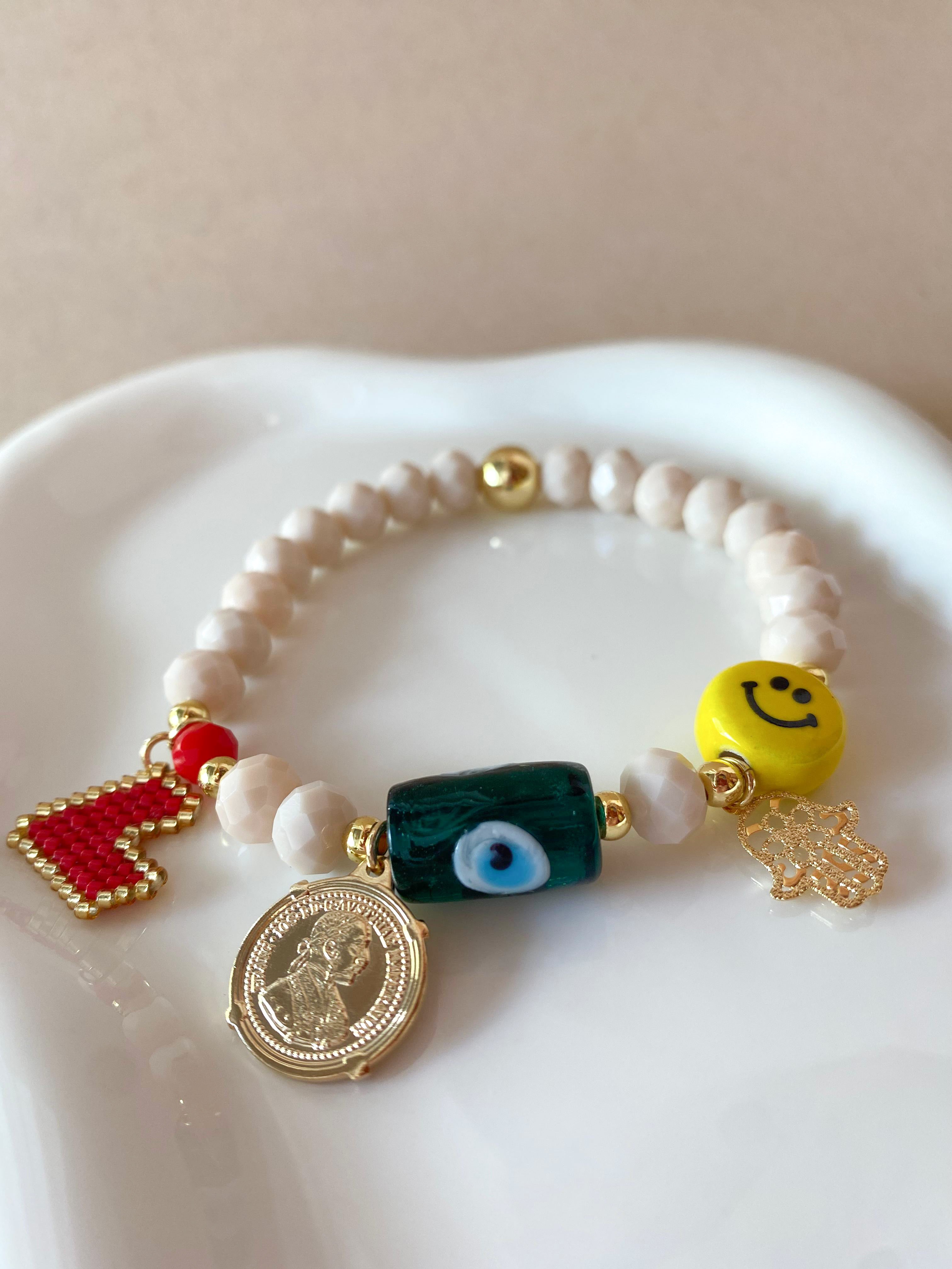 Lucky Charms Style Elastic Bracelet