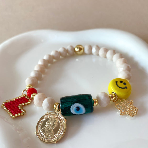 Lucky Charms Style Elastic Bracelet