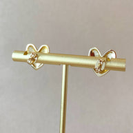 Medium Heart Golden Shape Earrings
