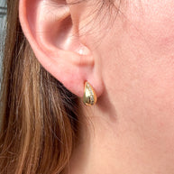 Aretes Gotita con Cristales