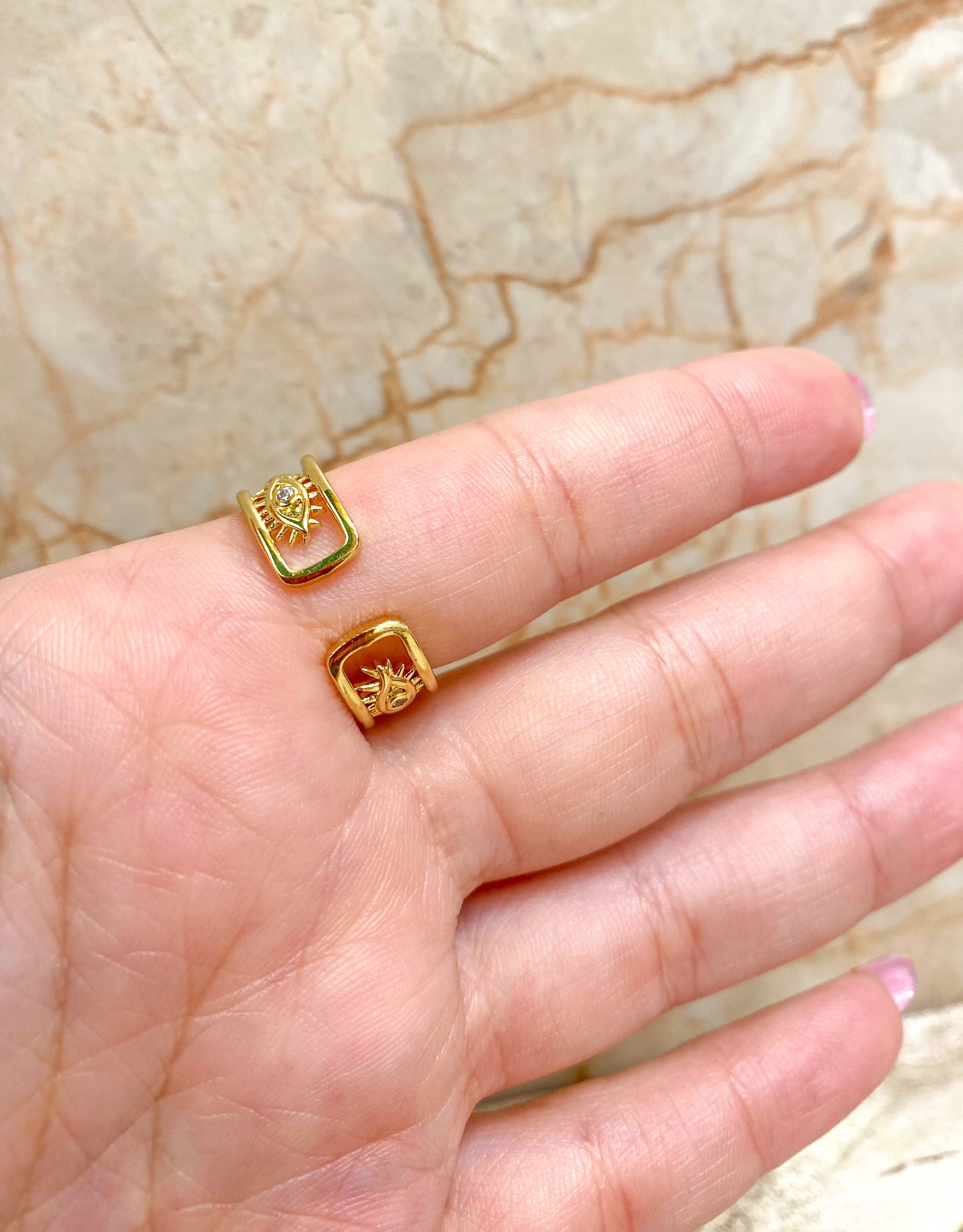 Evil Eyes Pattern Ring