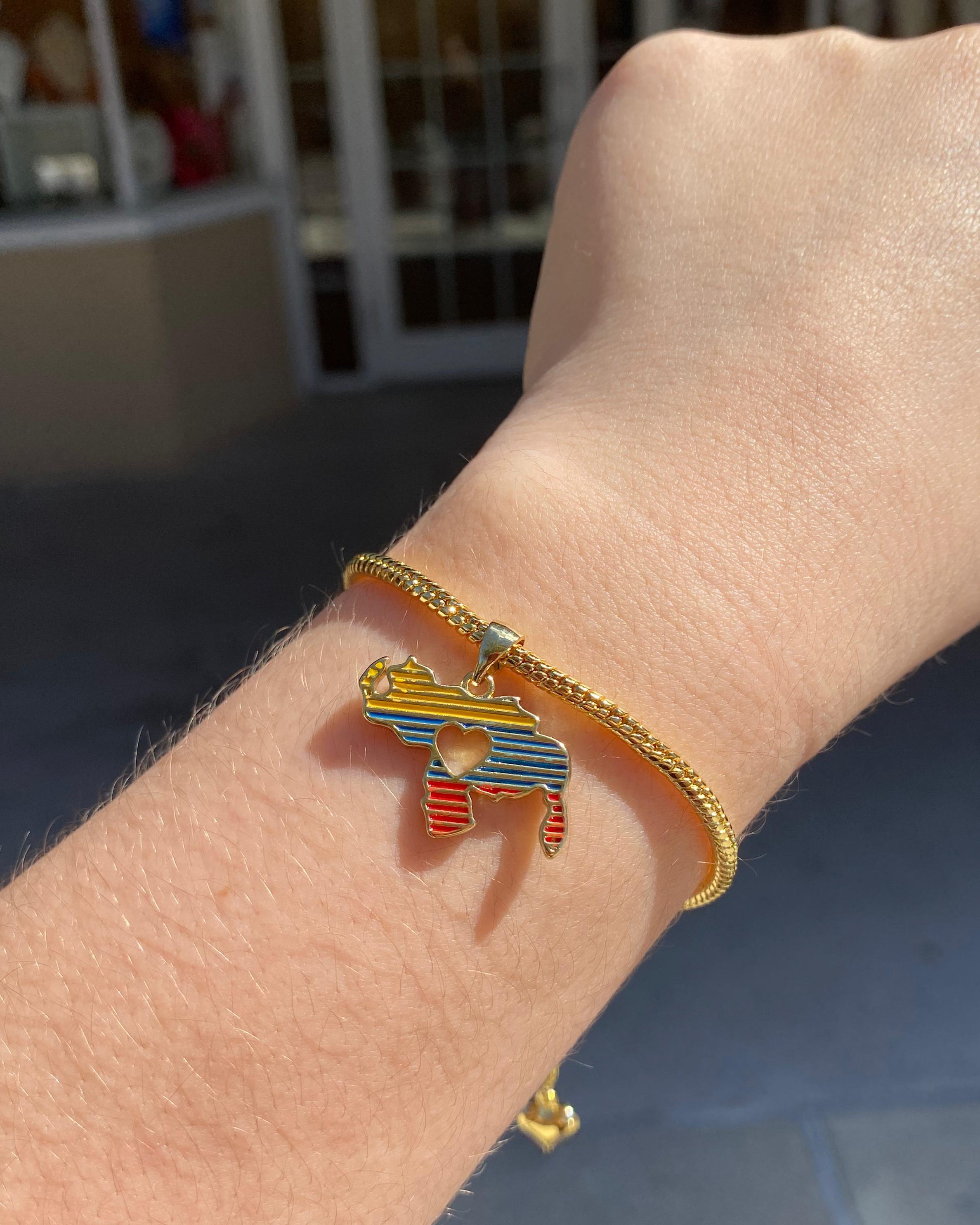 Venezuela Tricolor Charm Bracelet