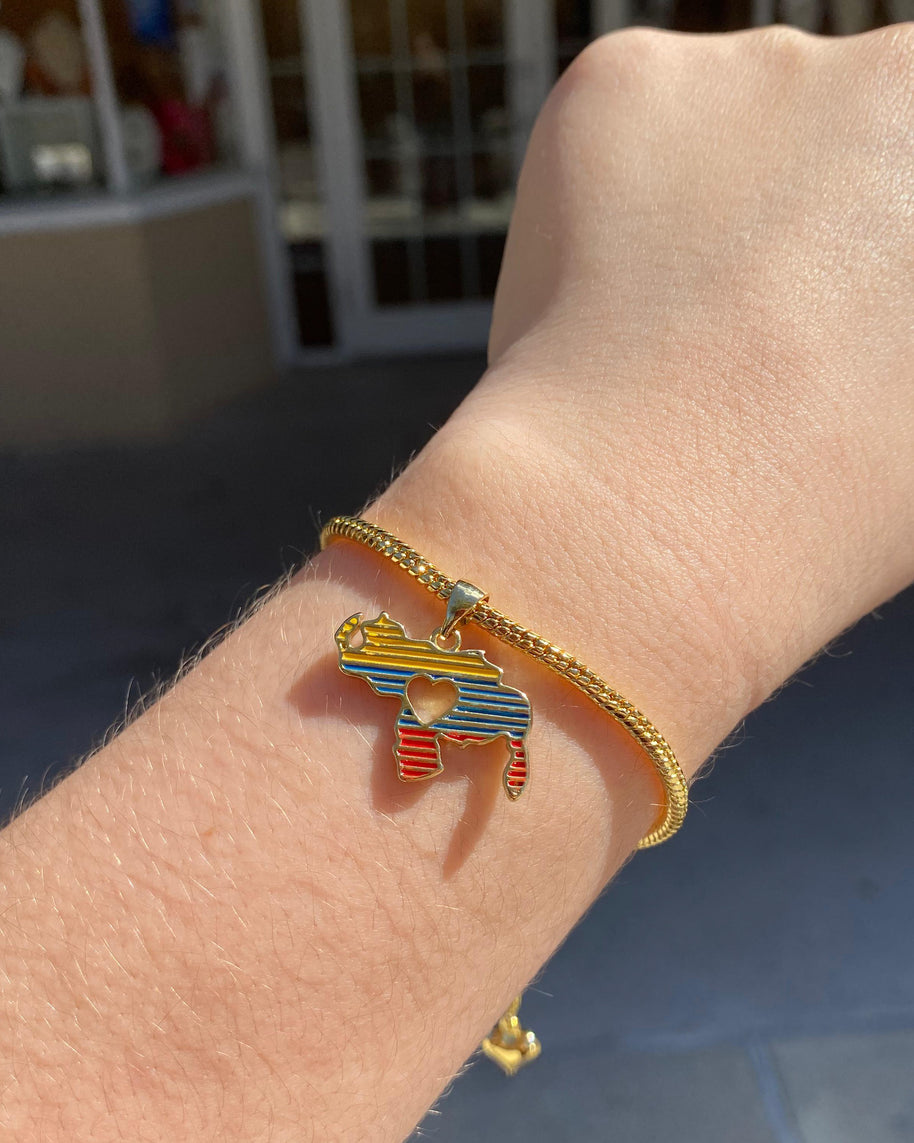 Venezuela Tricolor Charm Bracelet