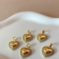 Shiny Heart Golden Charm