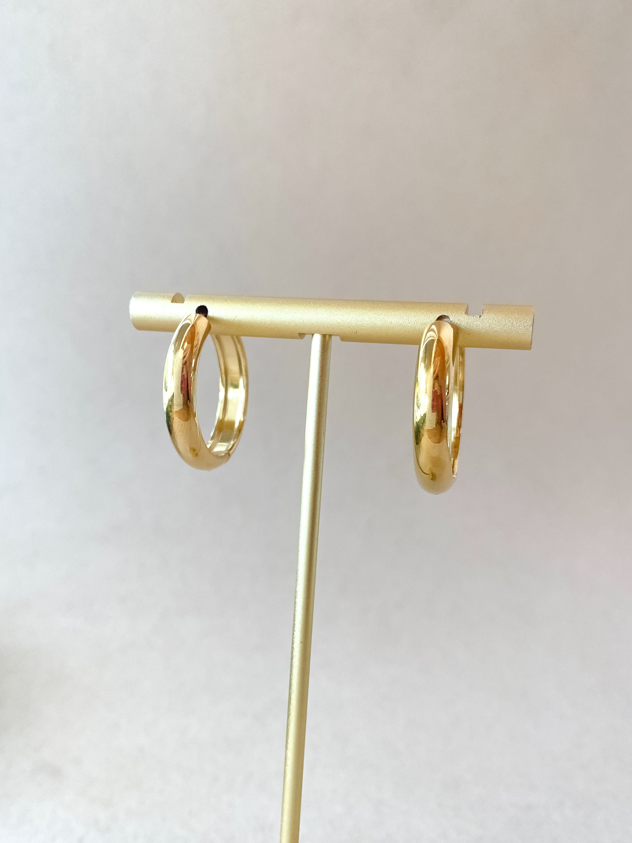 Golden Steel Big & Medium Hoops