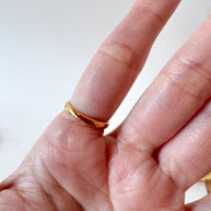 Infinite Shape Golden Steel Ring