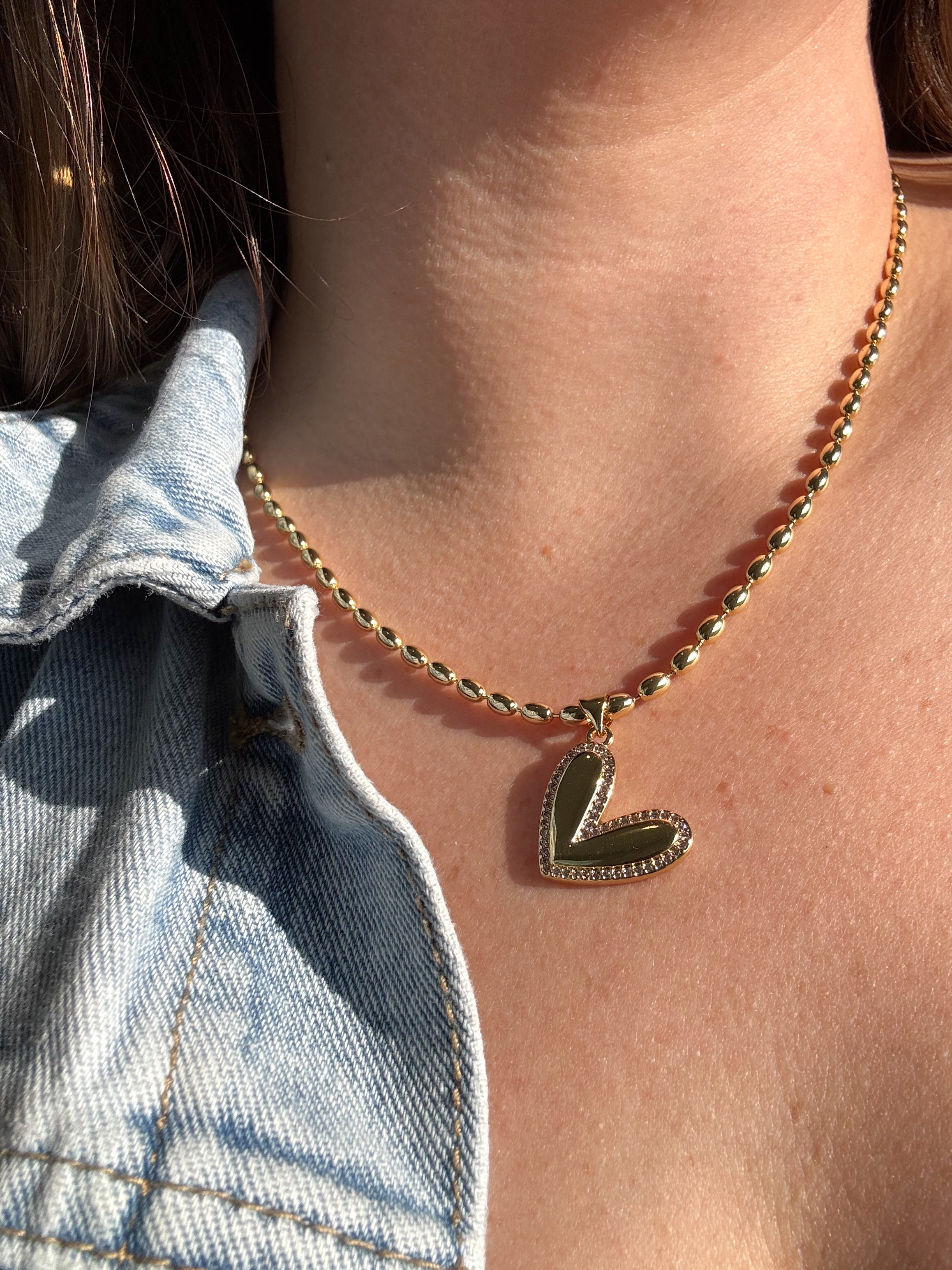 Cadena Corazon Circon