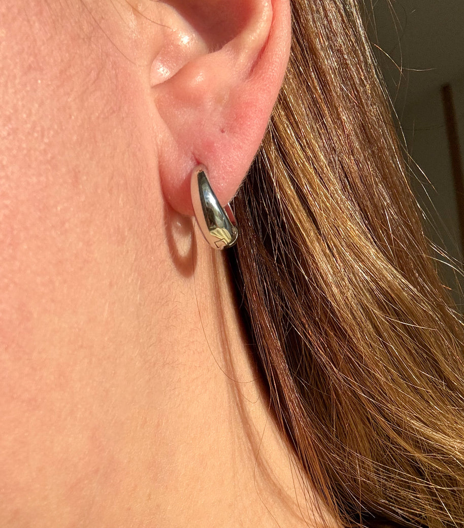 Gold & Silver Oval Hoops