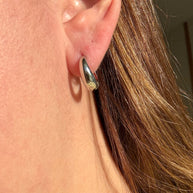 Gold & Silver Oval Hoops