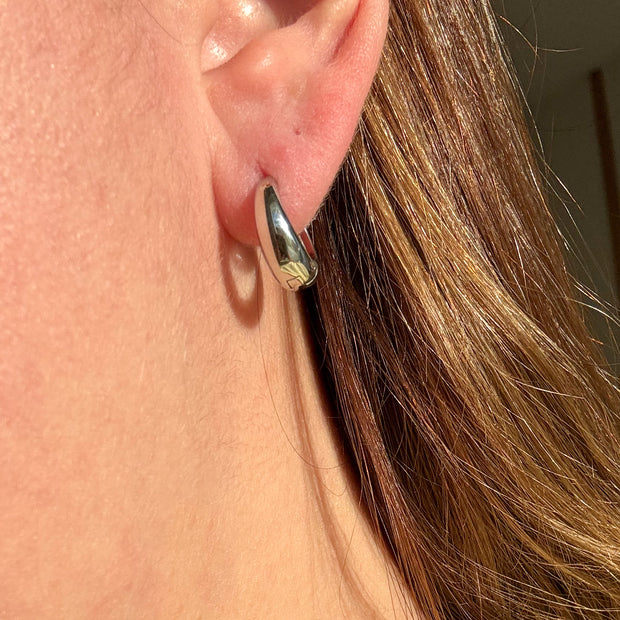 Gold & Silver Oval Hoops