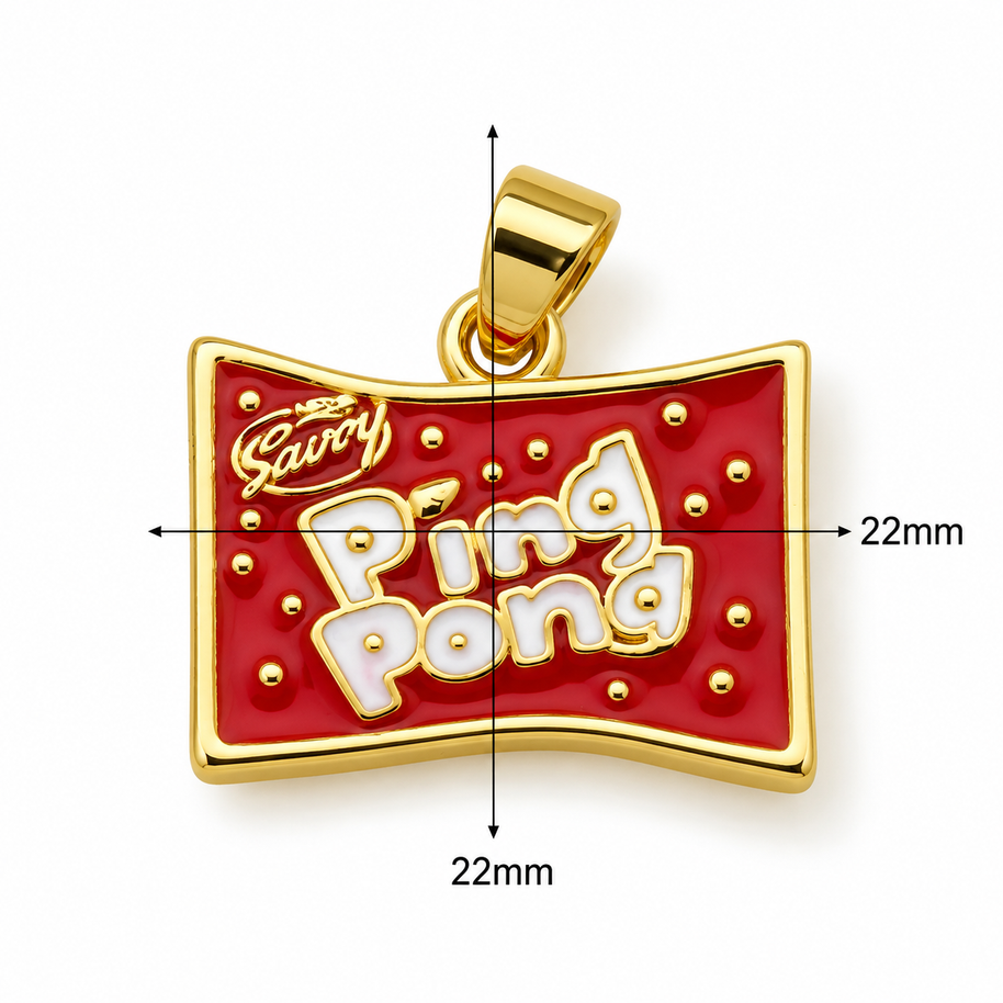 Ping Pong Chocolate Venezuelan Candy Charm