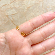 Ring 2 Rows Heart Gold