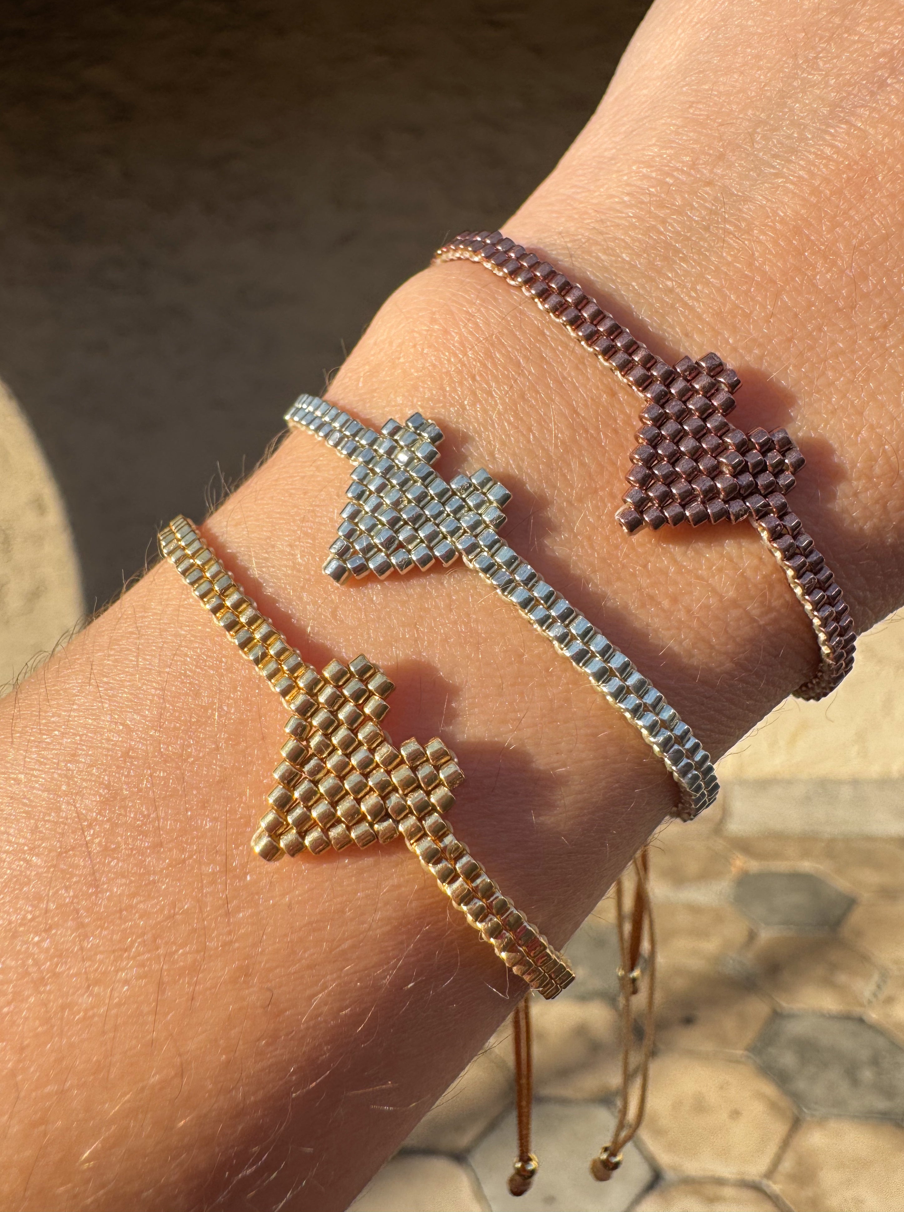 Pulseras Miyuki 3 Oros