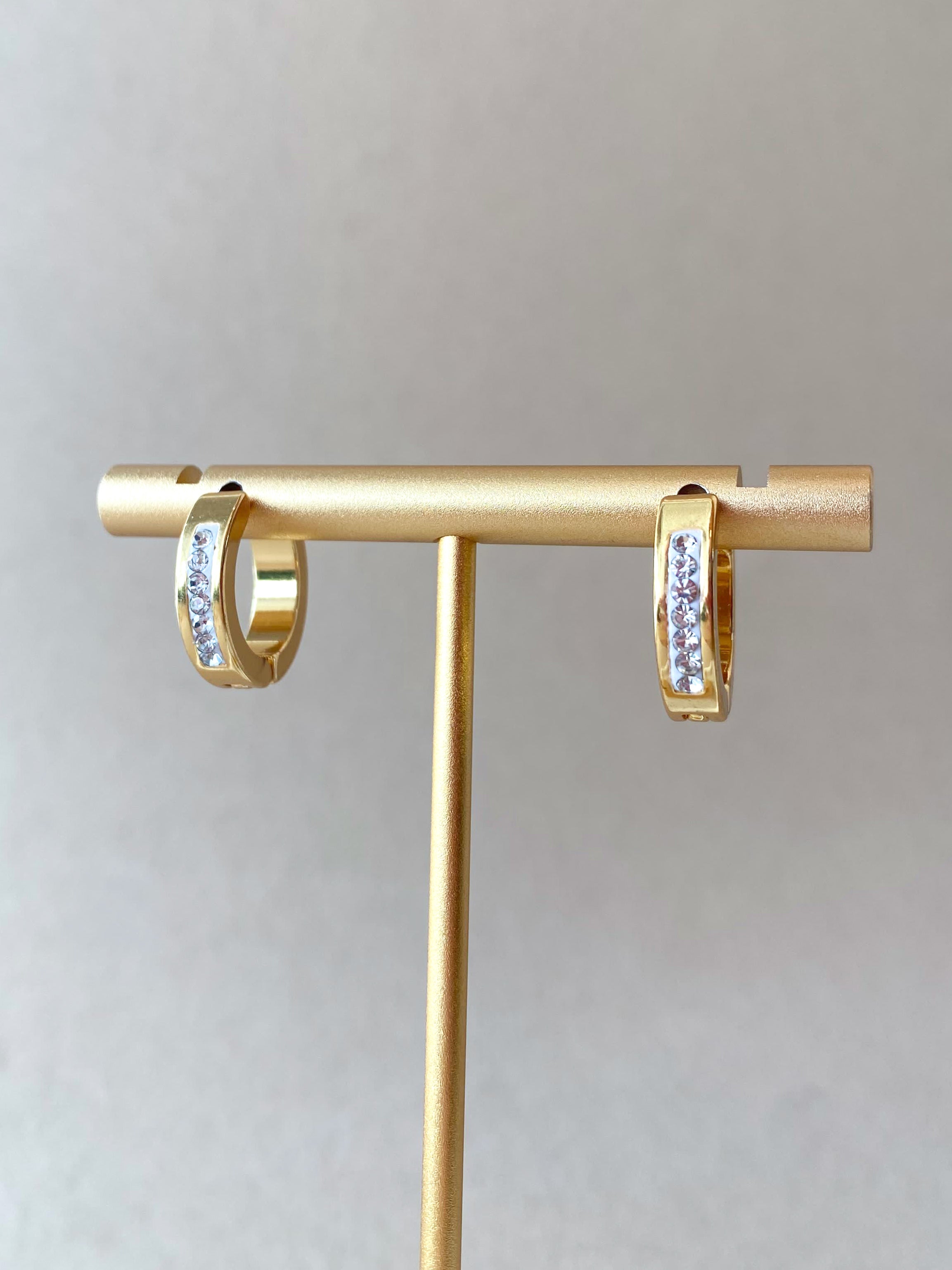 Little Crystal Steel Hoops
