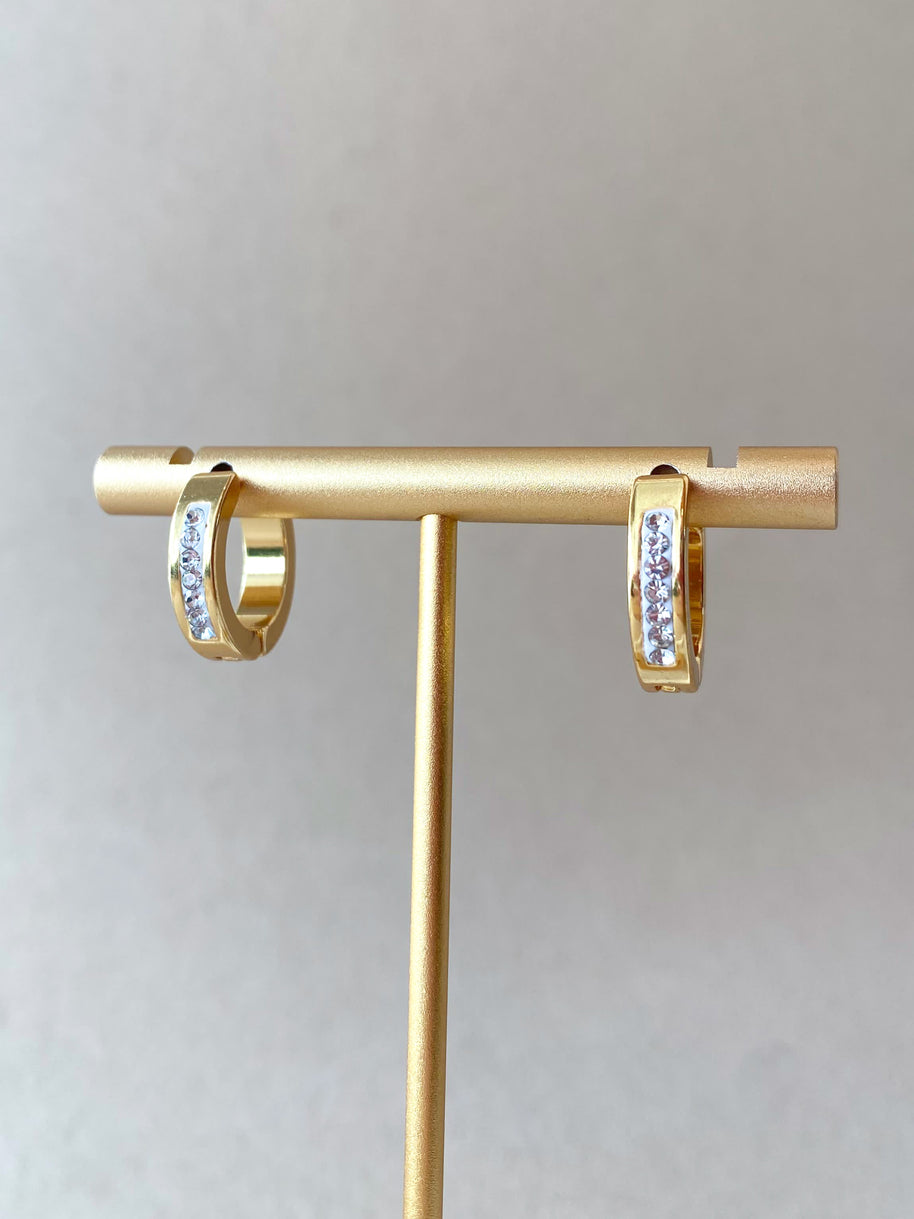 Little Crystal Steel Hoops
